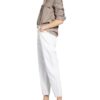 BA&SH Aurel Straight Leg Jeans Damen, Beige