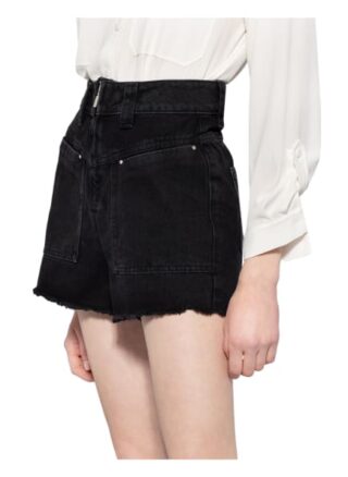 Ba&Sh Jeans-Shorts David, Schwarz