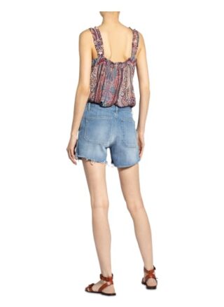 BA&SH Shelby Jeans-Shorts Damen, Blau