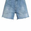 BA&SH Shelby Jeans-Shorts Damen, Blau