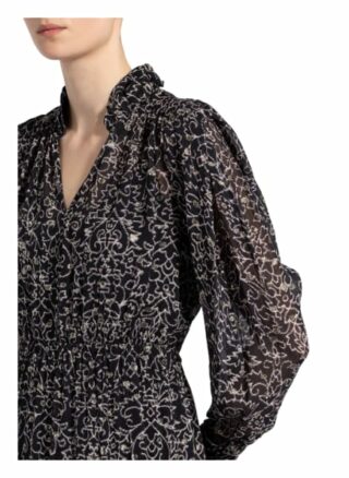 Ba&Sh Kleid Alegria mit Glitzergarn, Schwarz