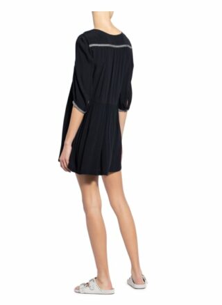 Ba&Sh Kleid Alma mit 3/4-Arm, Schwarz