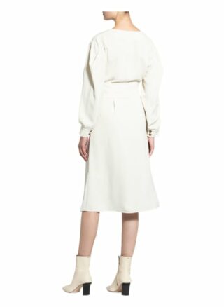 Ba&Sh Kleid Briane in Wickeloptik, Beige