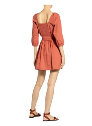 Ba&Sh Kleid Cyrielle mit 3/4-Arm, Orange