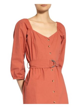 Ba&Sh Kleid Cyrielle mit 3/4-Arm, Orange