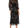 Ba&Sh Kleid Gigi mit Rüschenbesatz, Schwarz