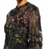 Ba&Sh Kleid Gigi mit Rüschenbesatz, Schwarz