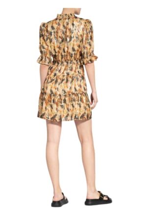 Ba&Sh Kleid Gloria mit Glitzergarn, Braun