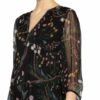Ba&Sh Kleid Goya mit 3/4-Arm, Schwarz