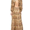 Ba&Sh Kleid Guillan mit 3/4-Arm, Braun