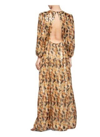 Ba&Sh Kleid Guillan mit 3/4-Arm, Braun