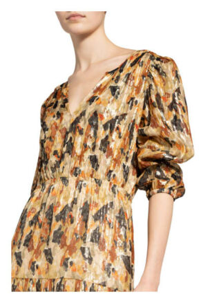 Ba&Sh Kleid Guillan mit 3/4-Arm, Braun