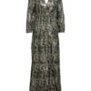 Ba&Sh Kleid Guillan mit 3/4-Arm, Weiß