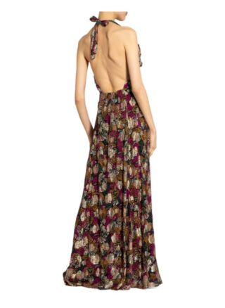 Ba&Sh Kleid Leo mit Glitzergarn, Grün