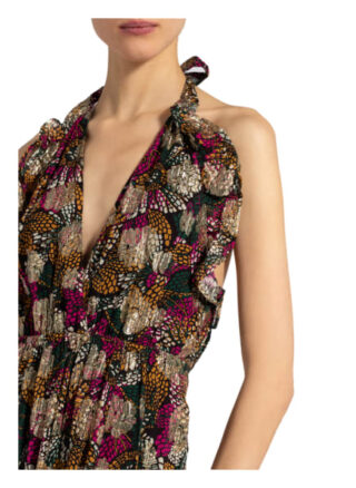 Ba&Sh Kleid Leo mit Glitzergarn, Grün