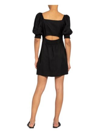 Ba&Sh Kleid Palaia mit Cut-Out, Schwarz