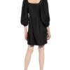 Ba&Sh Kleid Palerme mit 3/4-Arm, Schwarz