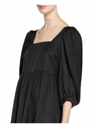 Ba&Sh Kleid Palerme mit 3/4-Arm, Schwarz