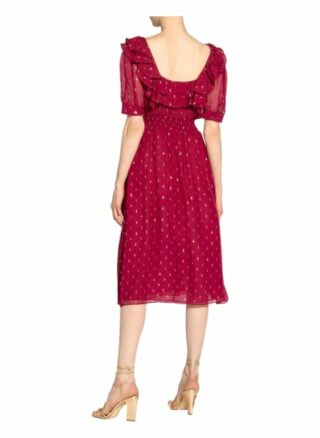 Ba&Sh Kleid Romeo mit Seide, Rot