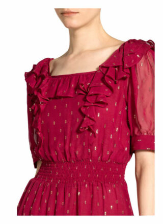 Ba&Sh Kleid Romeo mit Seide, Rot