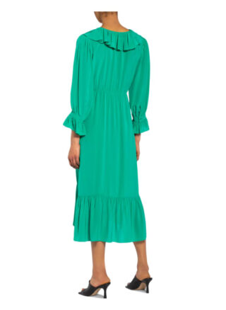 Ba&Sh Kleid Rym mit Volantbesatz, Grün