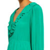 Ba&Sh Kleid Rym mit Volantbesatz, Grün