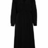 Ba&Sh Kleid Ulla mit Rüschenbesatz, Schwarz