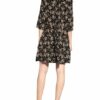 Ba&Sh Kleid Vlada mit 3/4-Arm, Schwarz