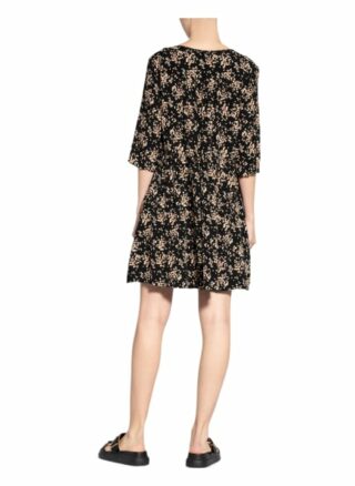 Ba&Sh Kleid Vlada mit 3/4-Arm, Schwarz
