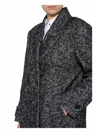 Ba&Sh Mantel Henry mit Wolle, Schwarz