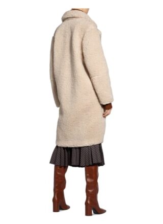 Ba&Sh Teddyfell-Mantel Yoni, Beige