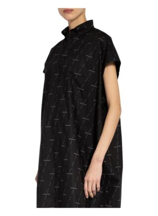 Balenciaga Hemdblusenkleid, Schwarz