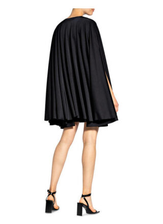 Balenciaga Kleid mit Cape, Schwarz