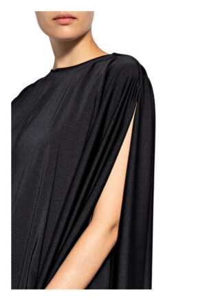 Balenciaga Kleid mit Cape, Schwarz