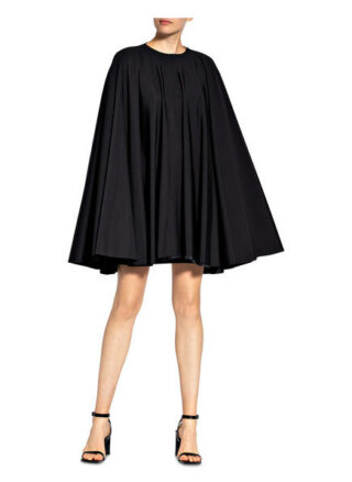 Balenciaga Kleid mit Cape, Schwarz