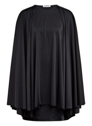 Balenciaga Kleid mit Cape, Schwarz