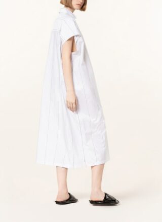 Balenciaga Oversized-Hemdblusenkleid, Weiß