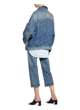 Balenciaga Oversized-Jeansjacke, Blau