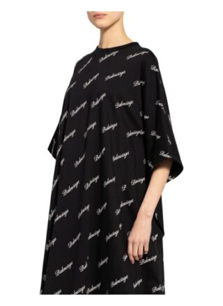 Balenciaga Oversized-Kleid, Schwarz