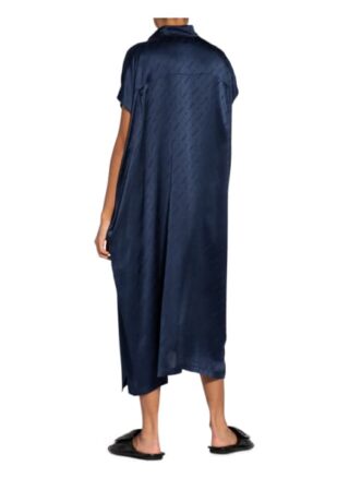 Balenciaga Oversized-Kleid aus Seide, Blau