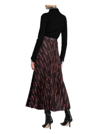 Balenciaga Plisseerock in Wickeloptik, Schwarz