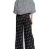Balenciaga Seidenhose, Schwarz