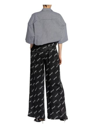 Balenciaga Seidenhose, Schwarz