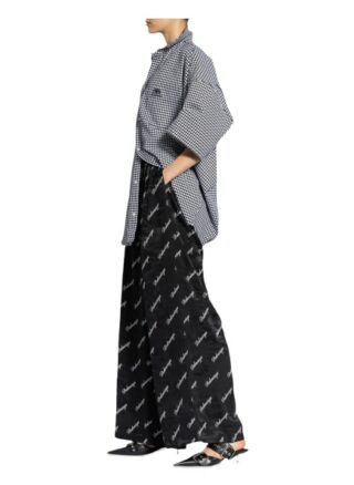 Balenciaga Seidenhose, Schwarz
