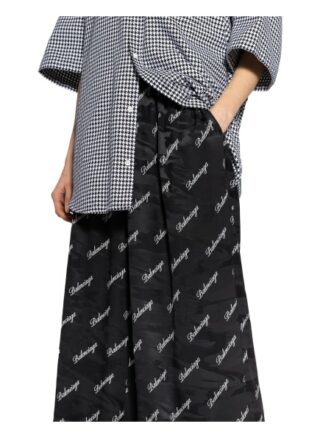 Balenciaga Seidenhose, Schwarz
