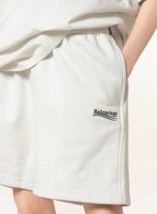 Balenciaga Sweatshorts, Weiß