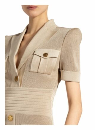 Balmain Etuikleid, Beige