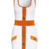Balmain Etuikleid, Orange