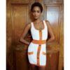 Balmain Etuikleid, Orange