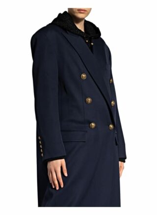 Balmain Oversized-Mantel, Blau